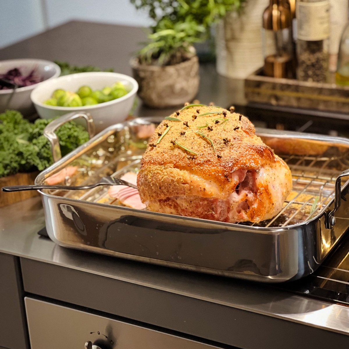 Roaster langpanne med rist 35,5x26 cm
