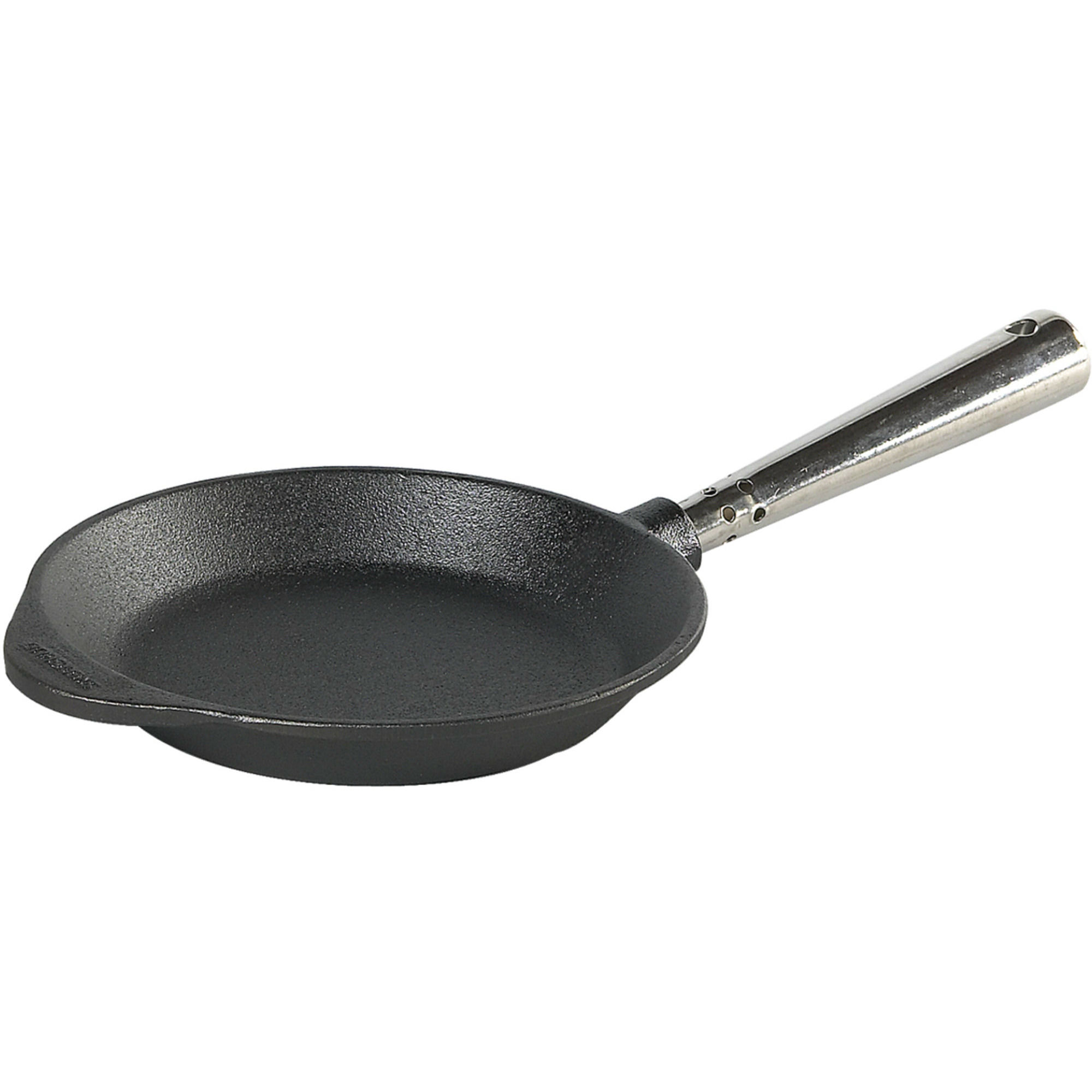 Produktfoto för Skeppshult Stekpanna Gjutjärn 18 cm Stålhandtag