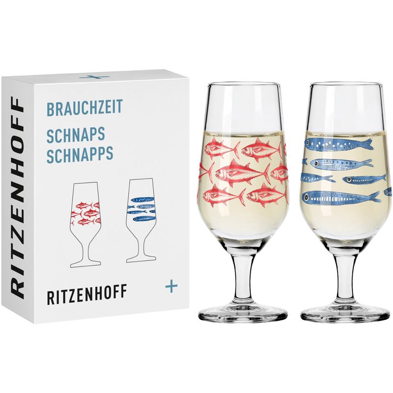 Brauchzeit snapseglas 2-pak, NO:3&4