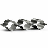 HEX vinholder, sort, 3-pak