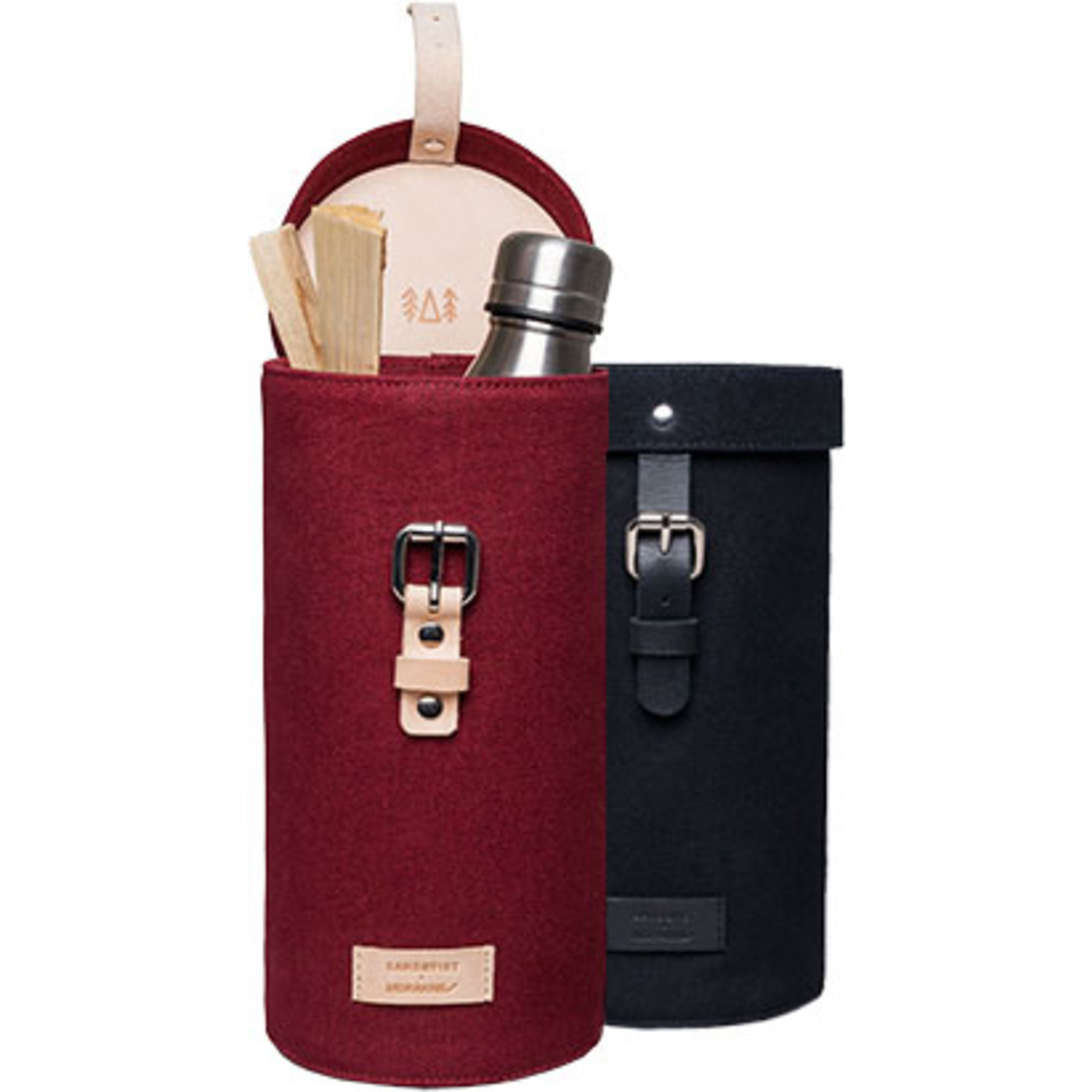 Cylinderformad Knivväska Gesunda Black