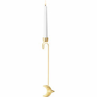 Christmas Collection 2024 Måne lysholder, 18K gullbelegg
