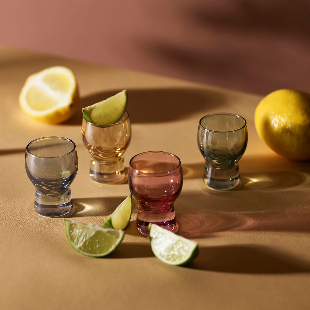 Happy shotglas 4 st, mix