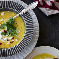 Coffee & More dyp tallerken, grå