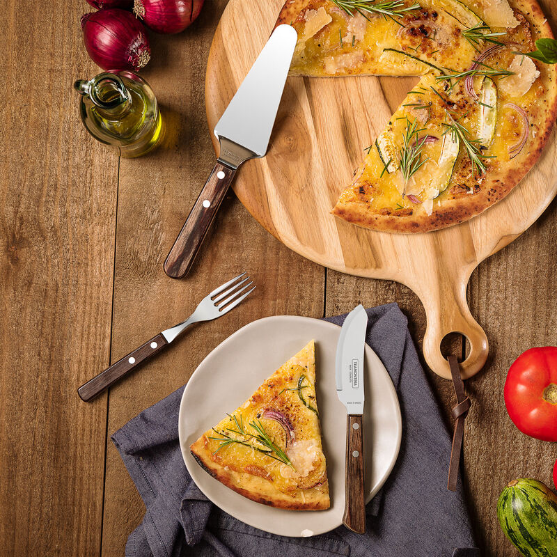 Tramontina Polywood Pizza-aterimet, 8 osaa