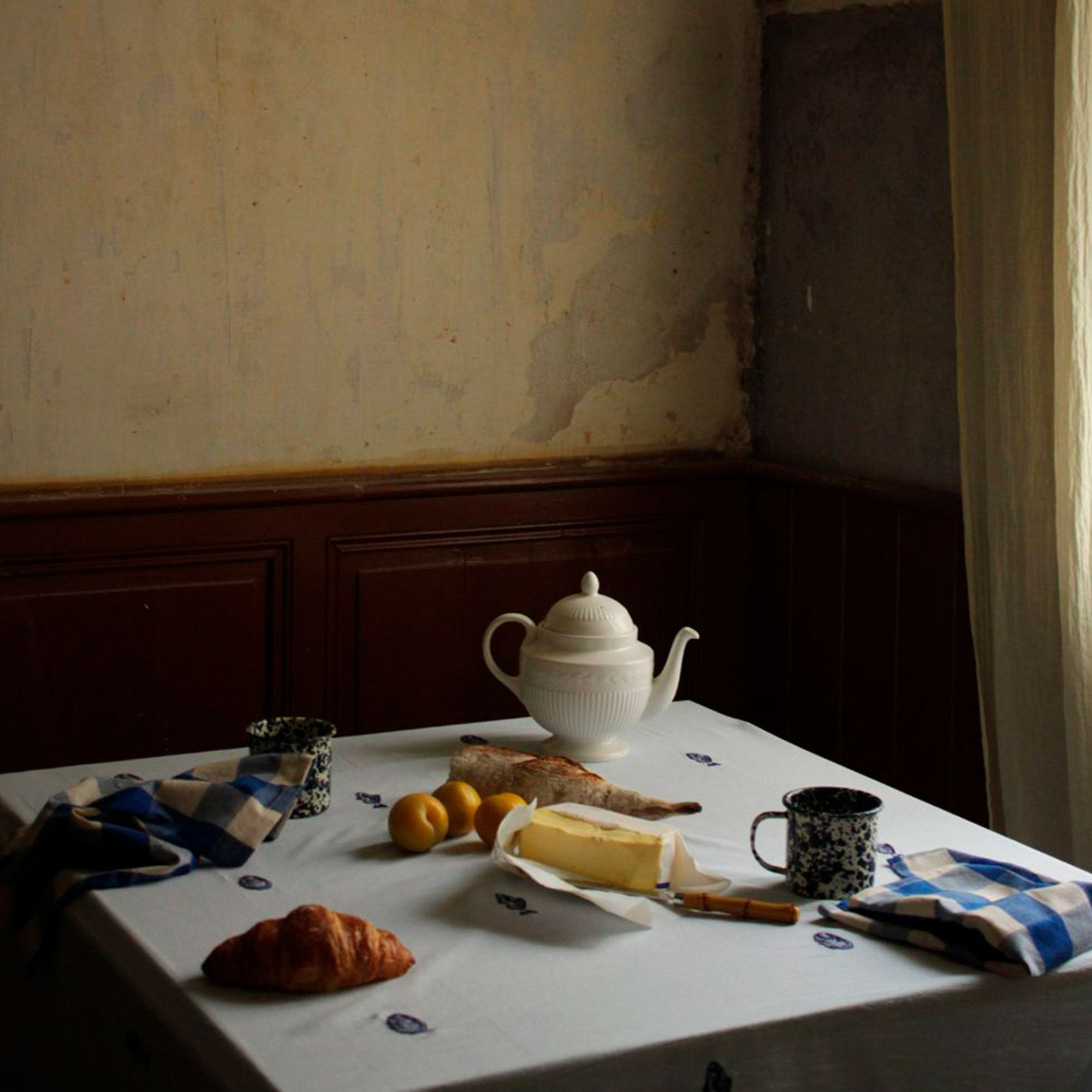 Midnatt Josefin La Mer Dug 330x145 cm, blå