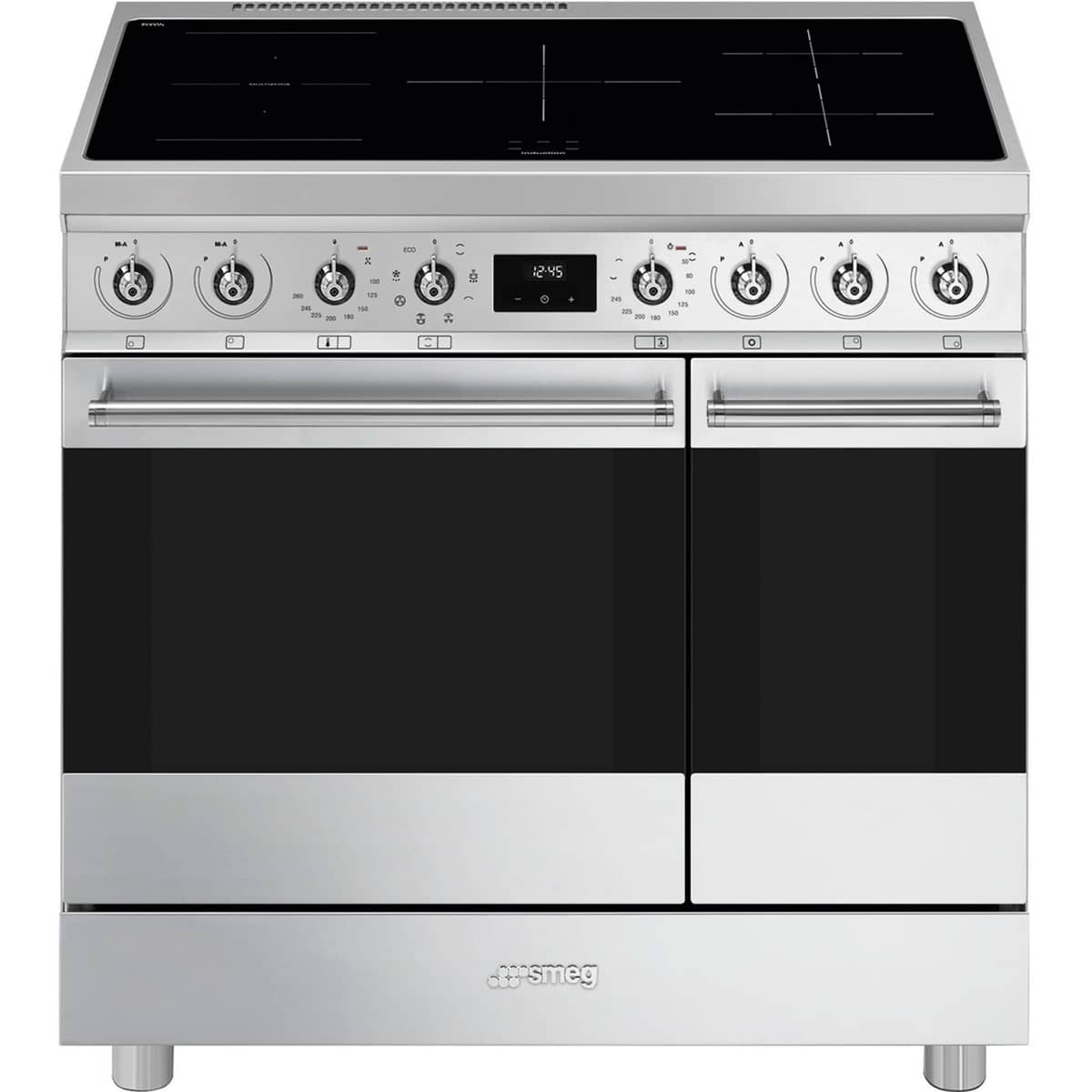 C92IMX2 Classic Induktionskomfur med 2 ovne, 90 cm, rustfrit stål