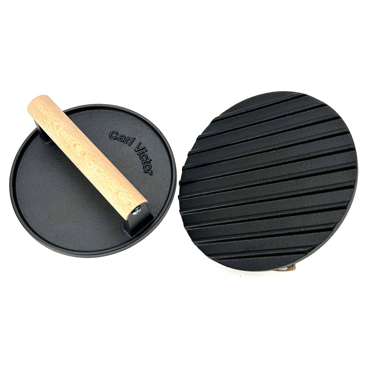 Carl Victor Smash Burger grillpresse rillet 17,5 cm