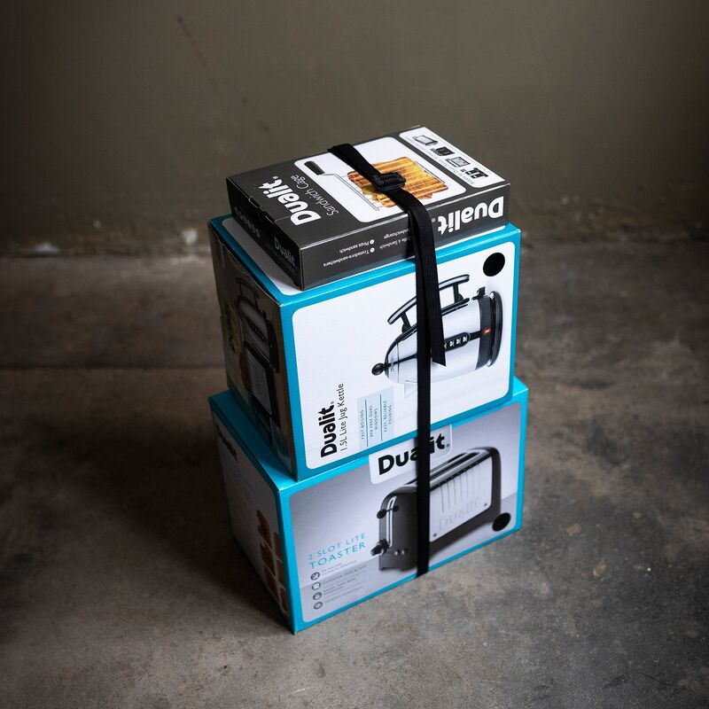 Vattenkokare & brödrost 2 skivor + galler