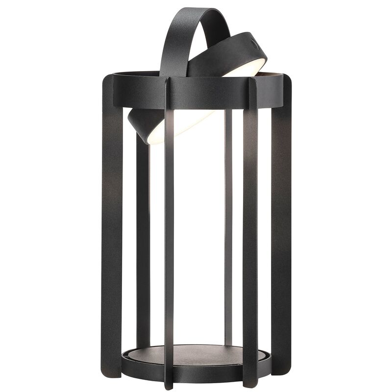 Firefly LED-lanterne, svart aluminium