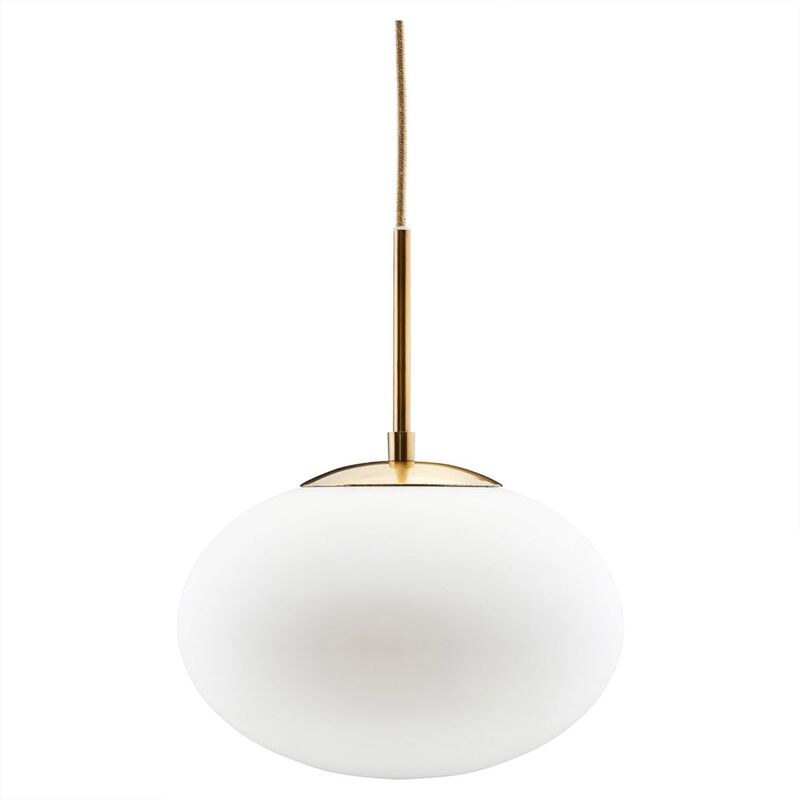 Opal valaisin 30 cm, valkoinen