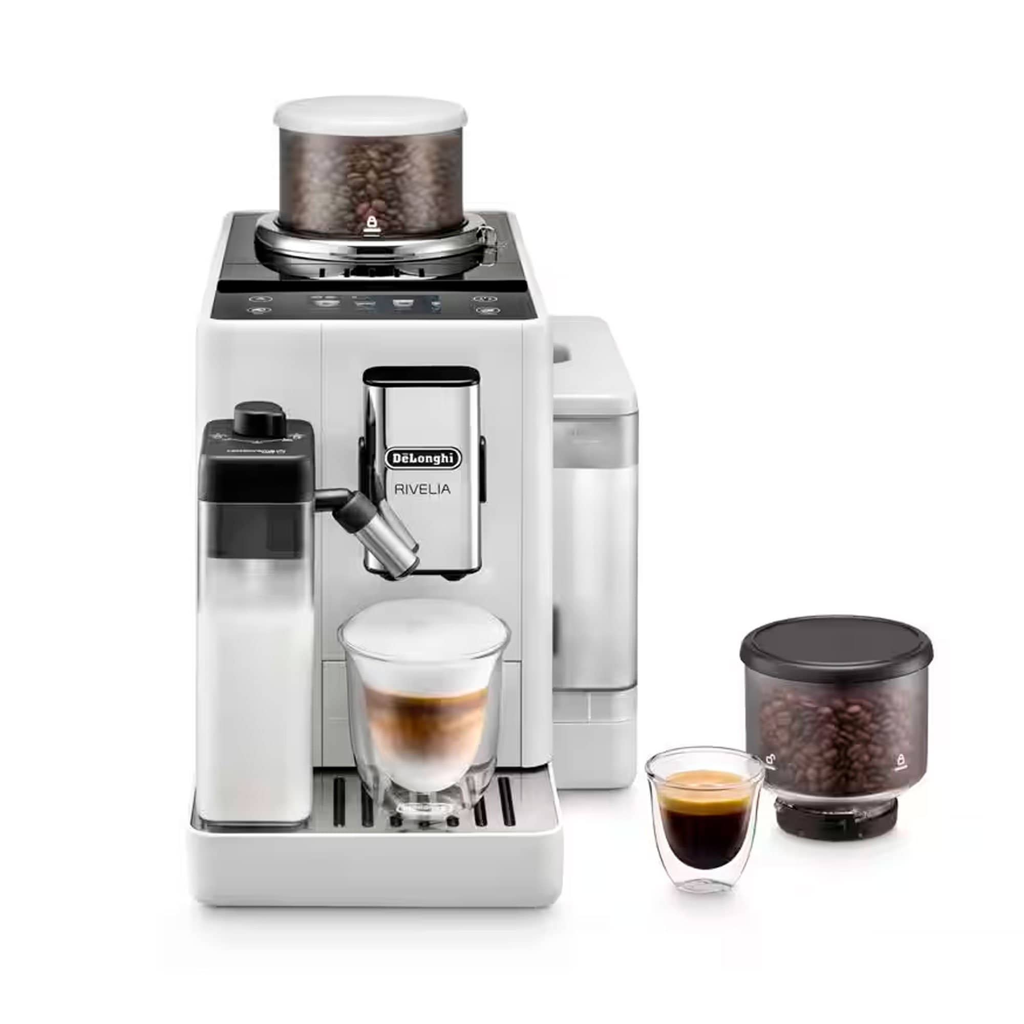 Delonghi Rivelia EXAM440.55.W Fuldautomatisk Kaffemaskine, hvid