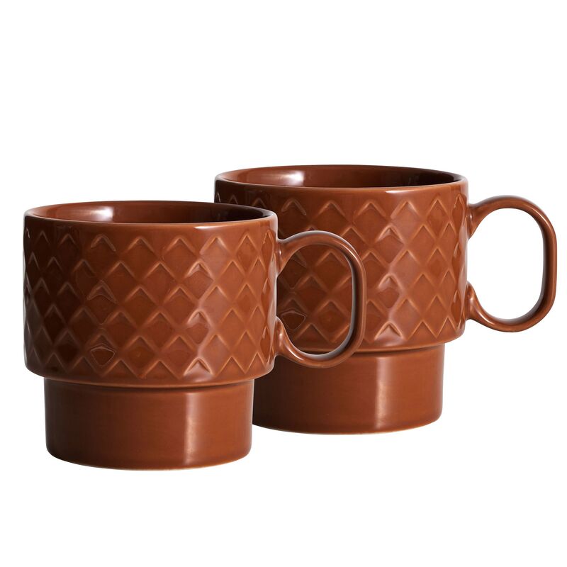 Coffee & More tekrus 2 stk., terrakotta