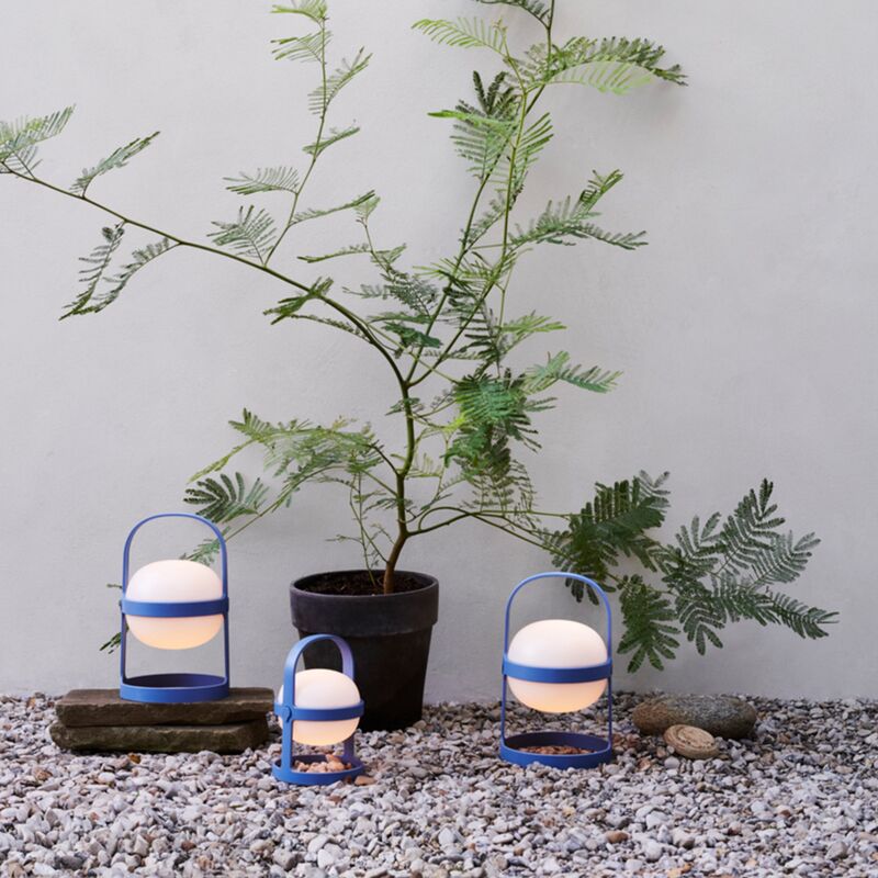 Solar Circular lampa 18,5 cm, sky blue