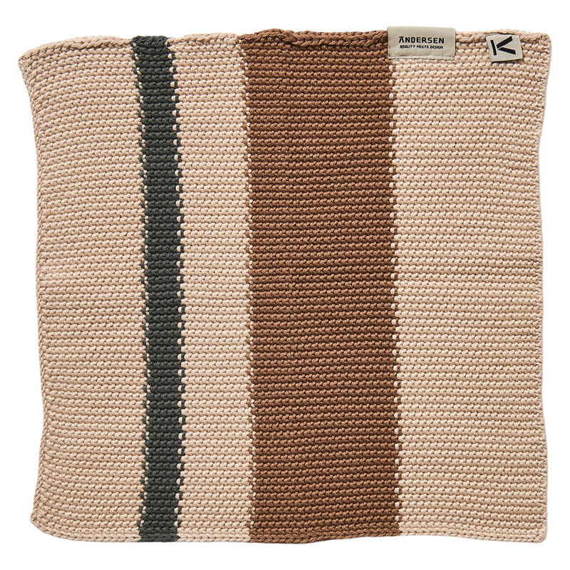 Oppvaskklut 27 × 27 cm 2-pakning, grønn/brun