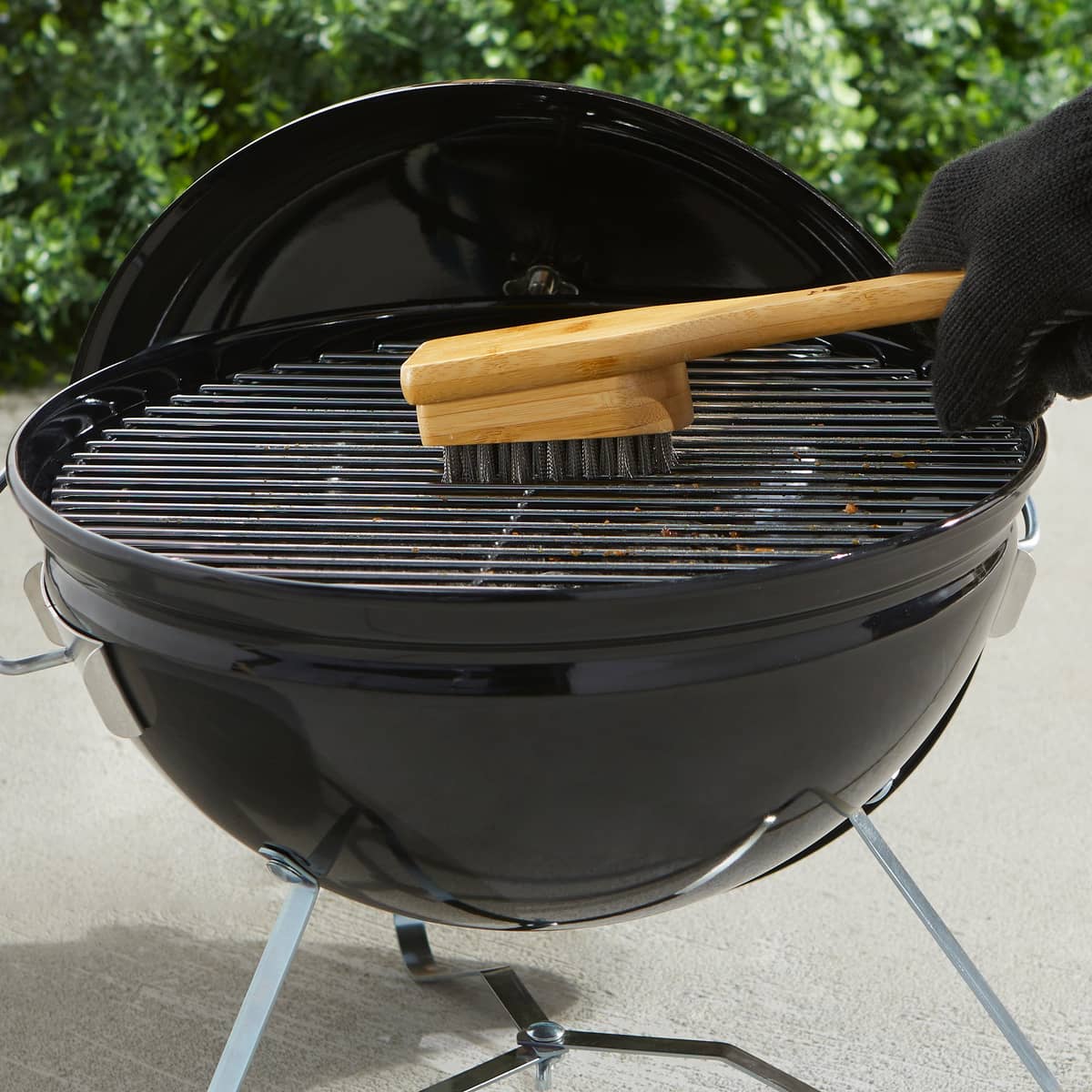 Grillbørste, 30 cm., bambus