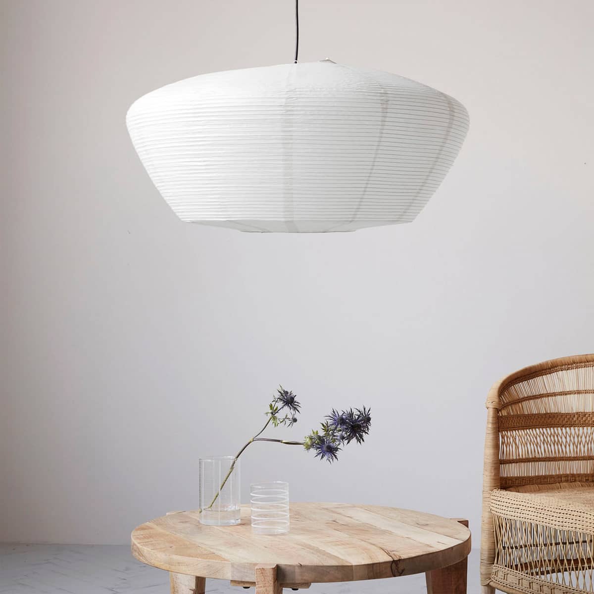 Bidar lampskärm, vit