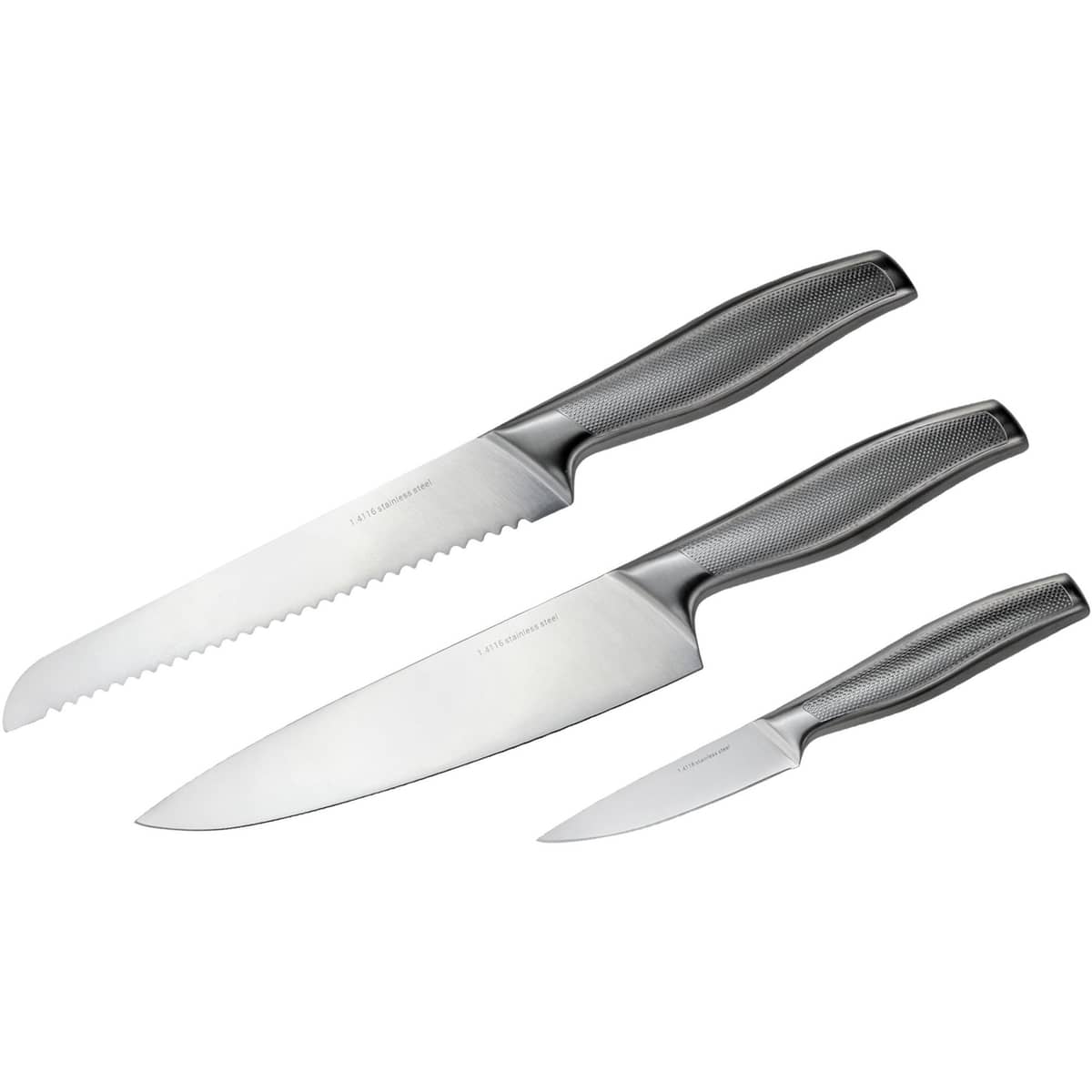 Knivset 3 delar med knivblock i FSC-bambu