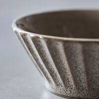 Skål Pleat Ø 15 cm, grå/brun