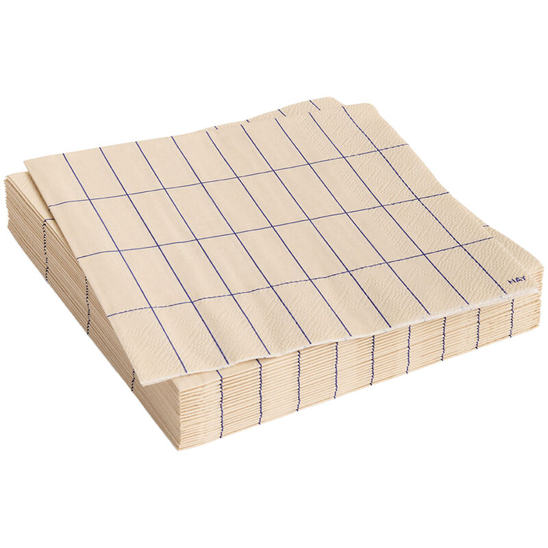 HAY Pattern frukostservetter 20-pack, off-white/blue grid