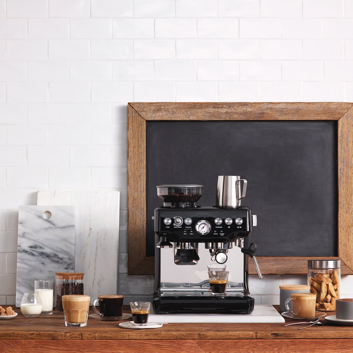 The Barista Express espressomaskine, black sesame