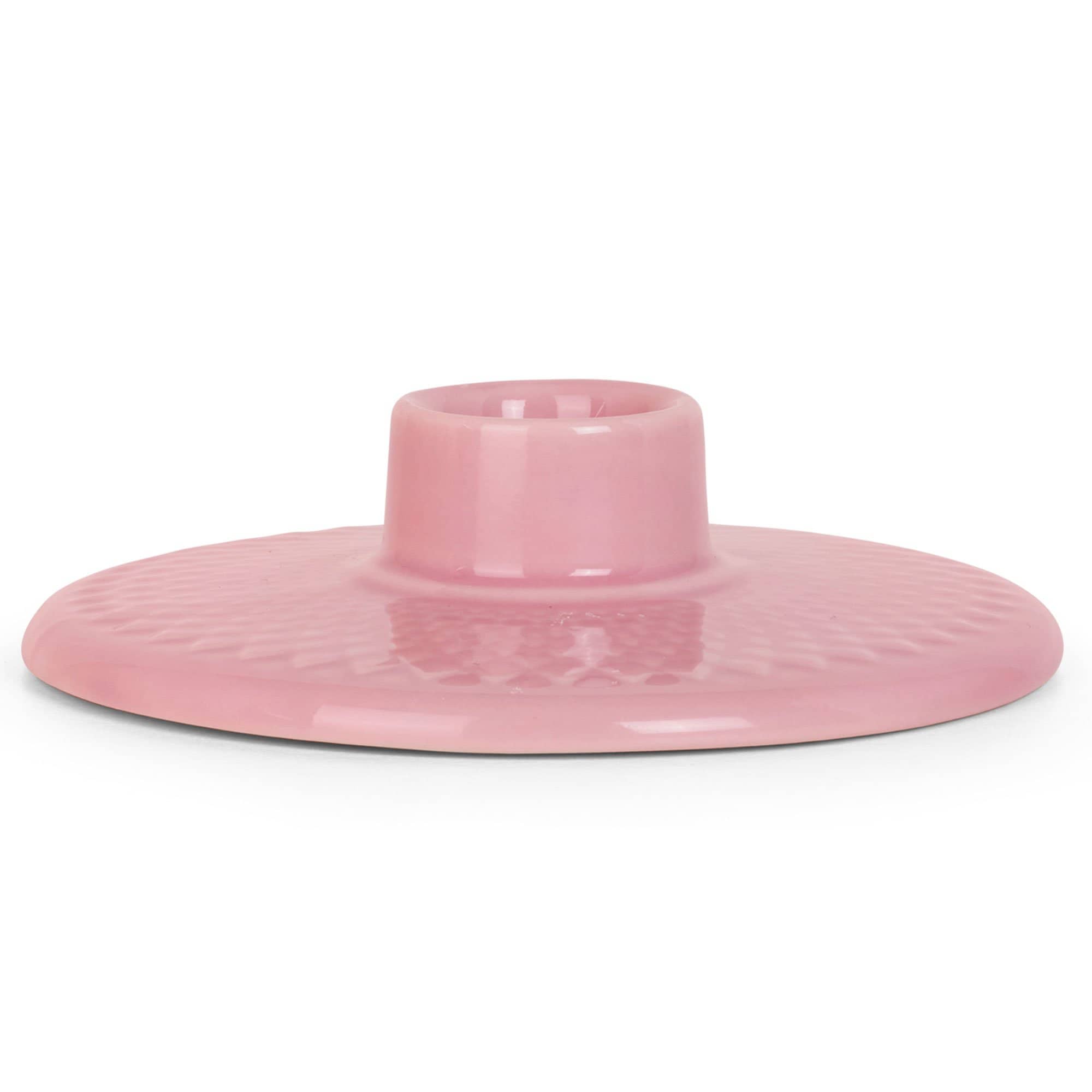 Produktfoto för Lyngby Porcelæn Rhombe Color ljusstake, rosa