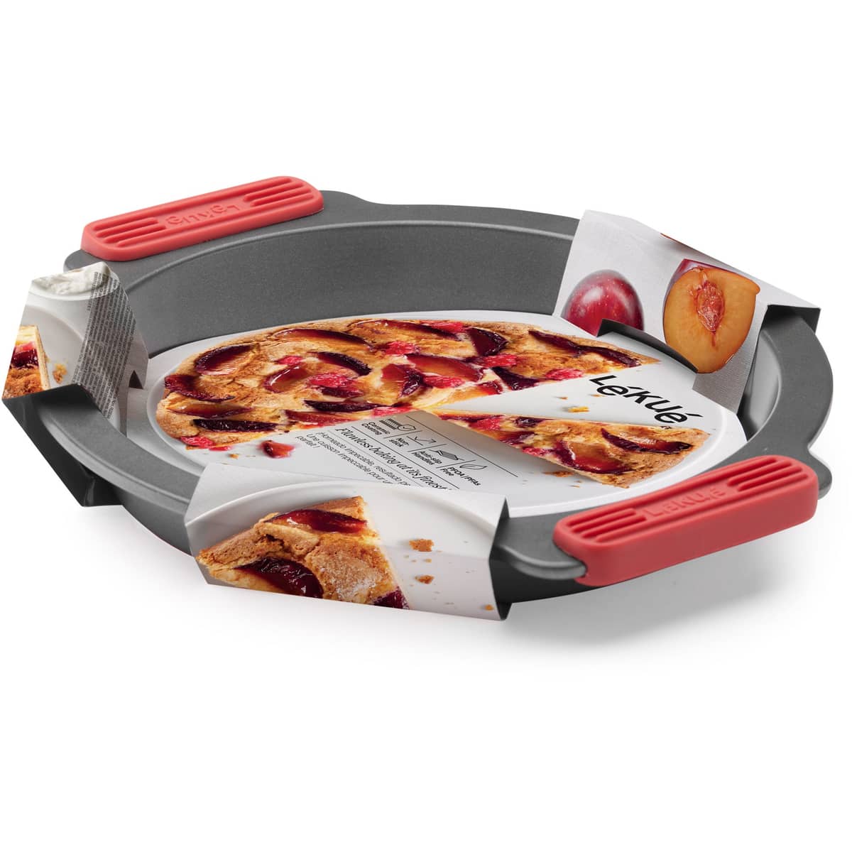 Rund non-stick bageform 28 cm, grå