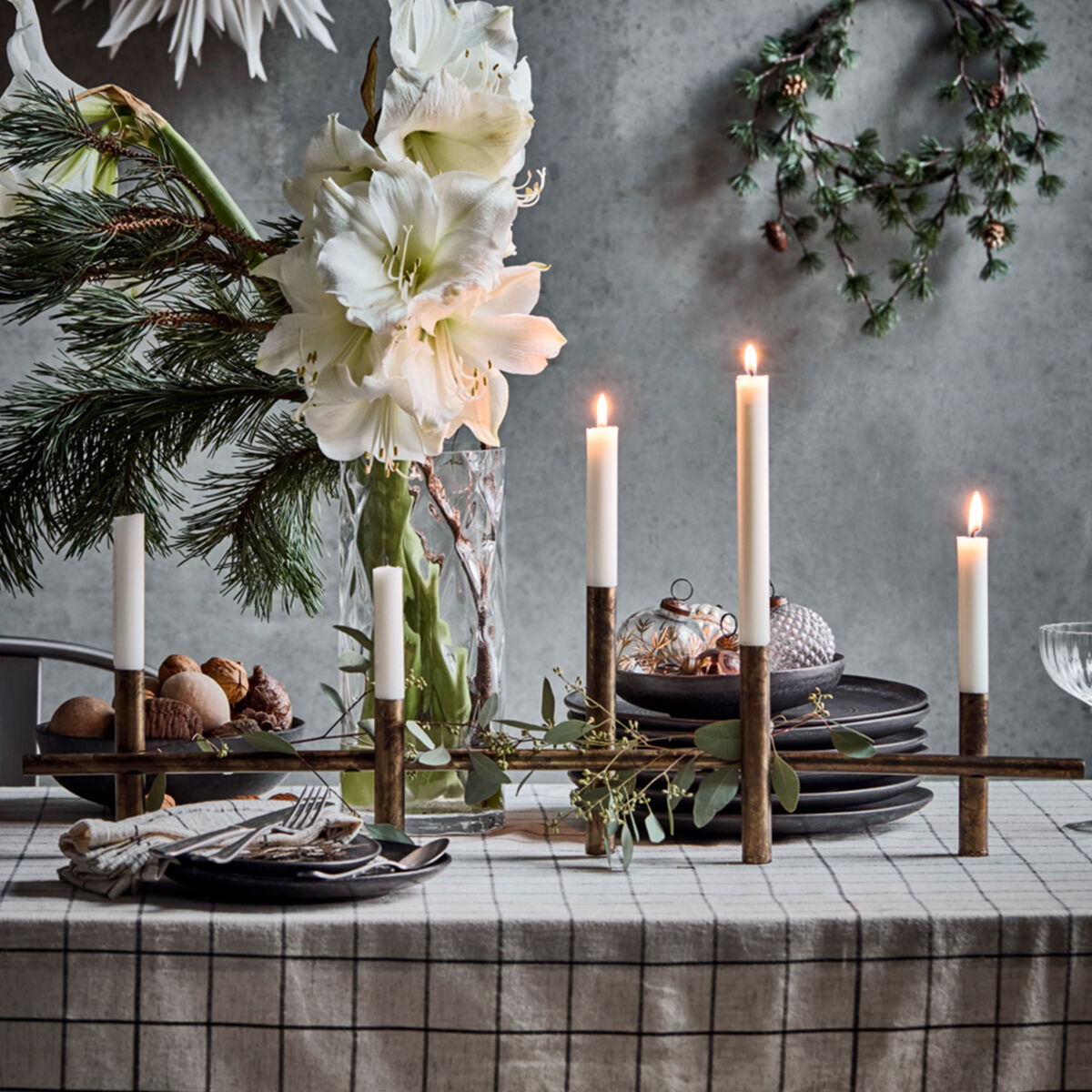 House Doctor Maxi lysestake 80 cm, messing