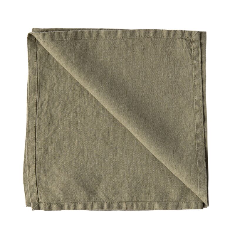 Serviet 45 x 45 cm, olive