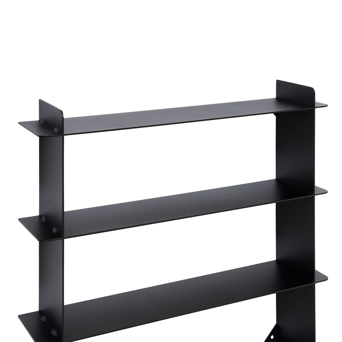 Division hylla 45 × 45 cm, svart stål