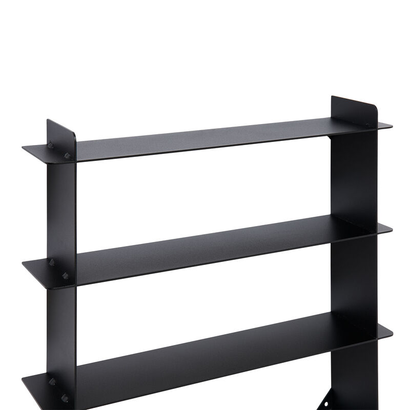 Division hylla 45 × 45 cm, svart stål