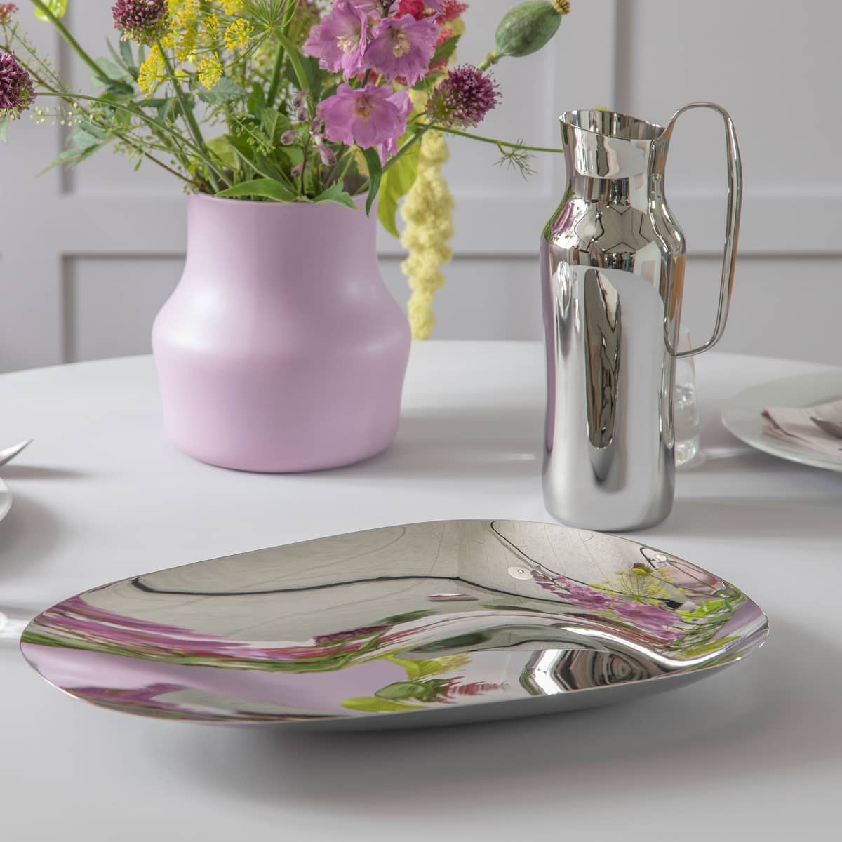 Dorotea karaff 30 cm, blankt stål