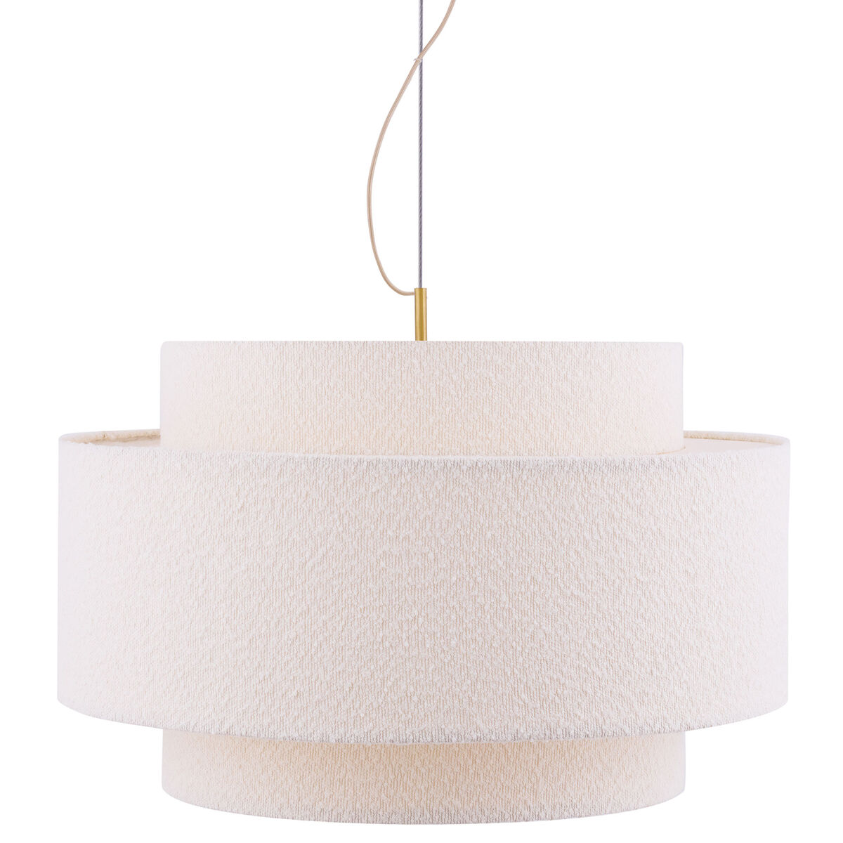 Globen Lighting Noah Bouclé pendellampa 70 cm, vit