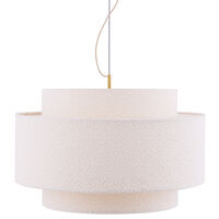 Globen Lighting Noah Bouclé pendellampa 70 cm, vit