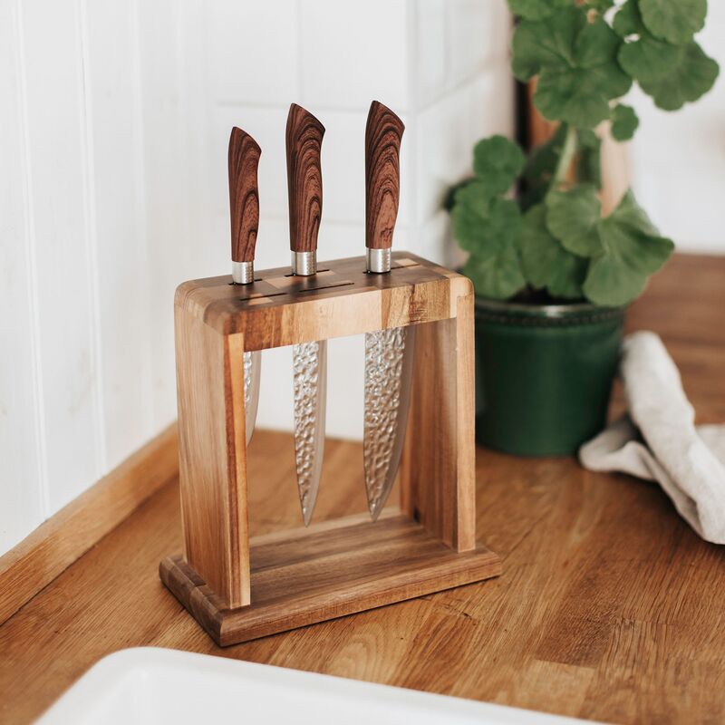 Kaira knivställ för 5 knivar