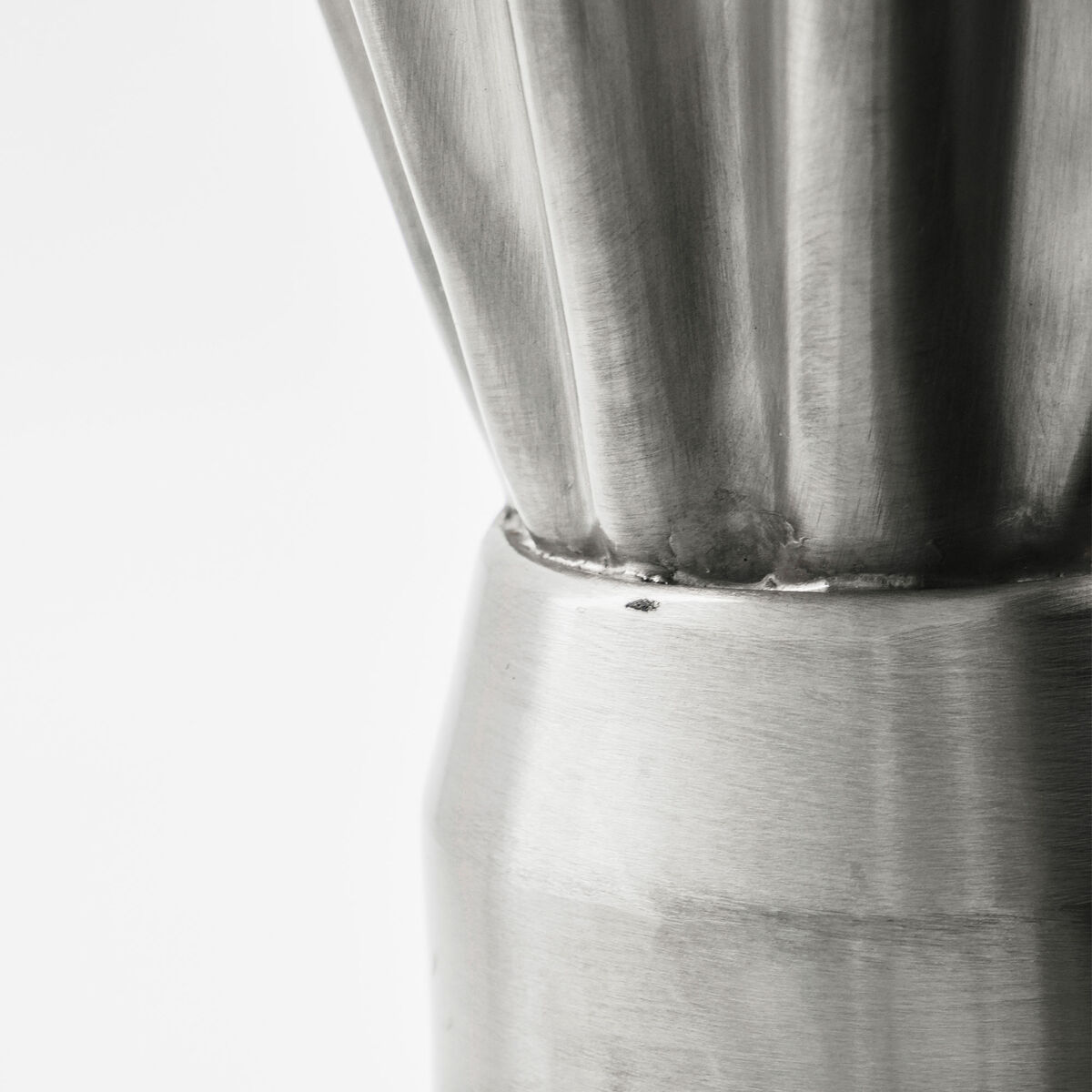 Flood Maljakko korkea, harjattu hopea