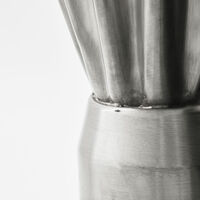 Flood Maljakko korkea, harjattu hopea