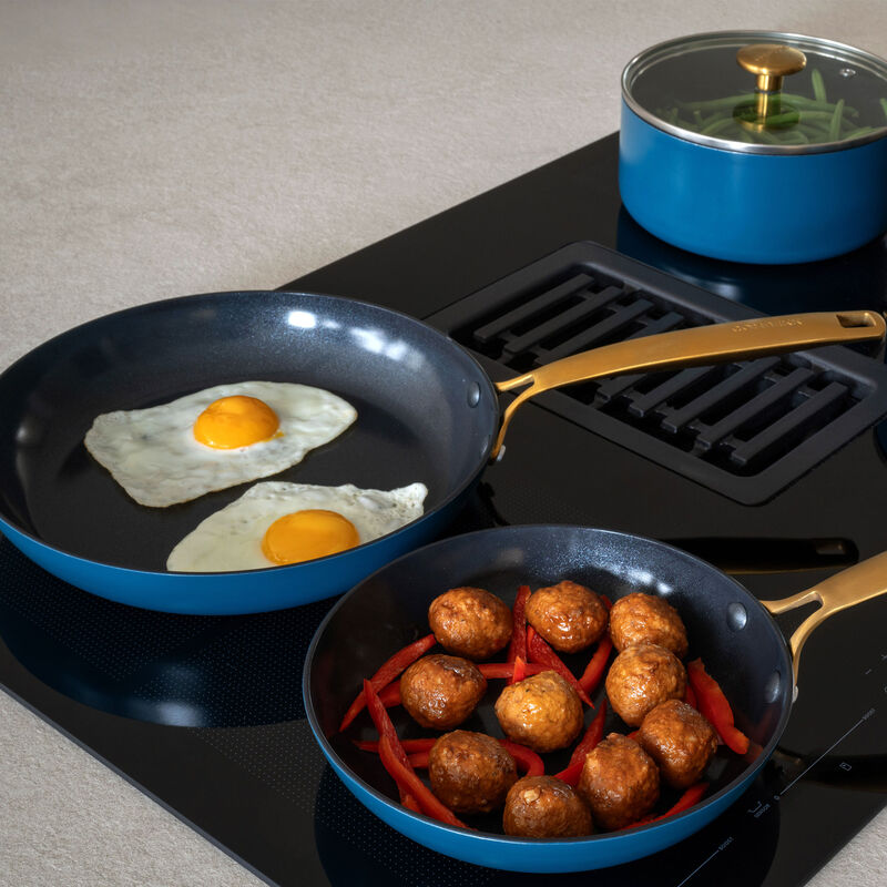 Combekk Stekepannesett 20 + 28 cm, blå