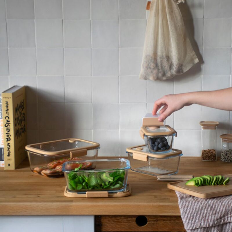 Lasipurkki tyhjiökannella 460 ml