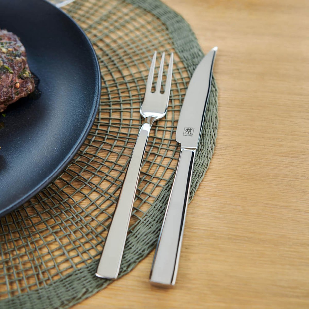 Grillbestick Rostfri i 12 delar i Trälåda