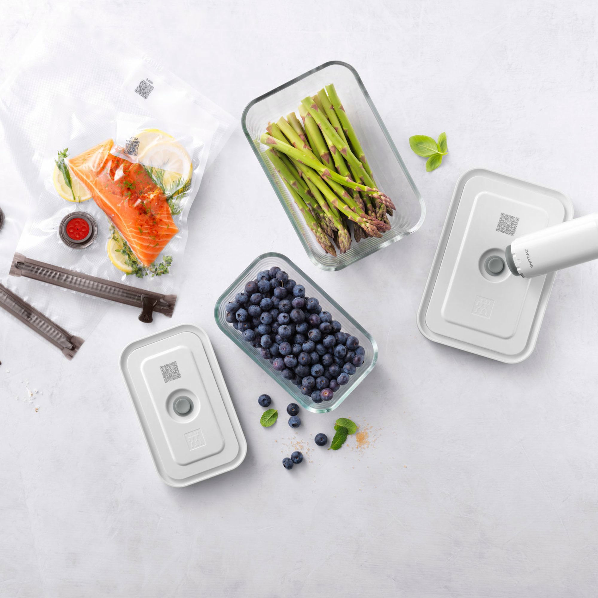Alternativ bild 1 för Zwilling Fresh & Save vakuum startset 7 delar, glas