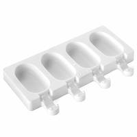Silikoneform til ispinde, 2 stk. med 100 pinde