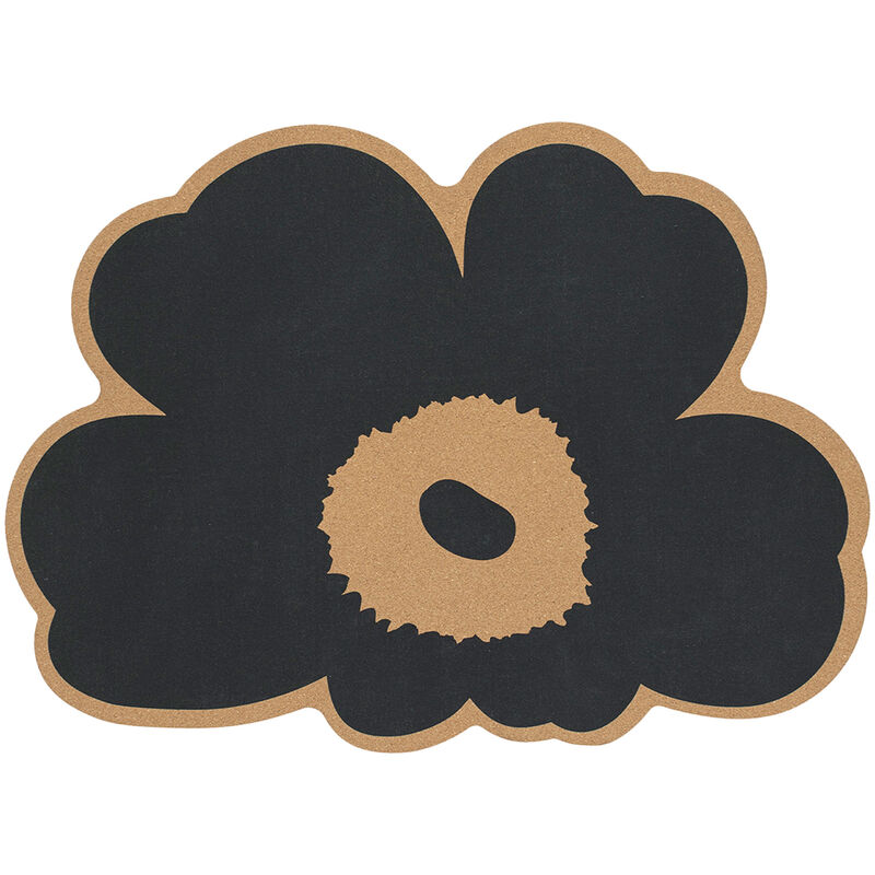 Unikko bordbrikke 45 cm, kork/kullgrå