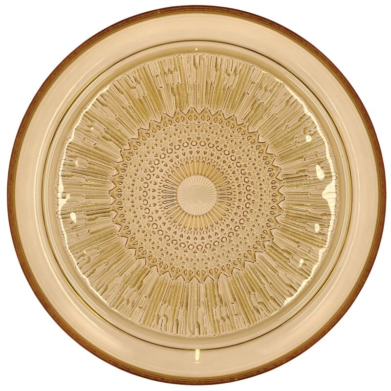 glastallrik 25 cm, bärnsten