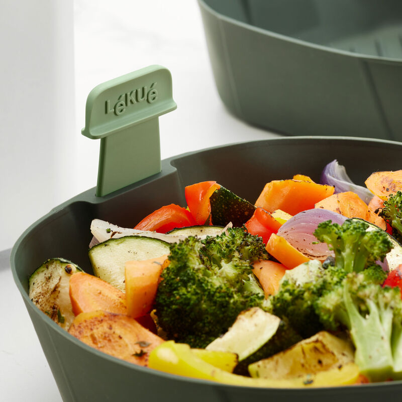 Korg för airfryer large, grå