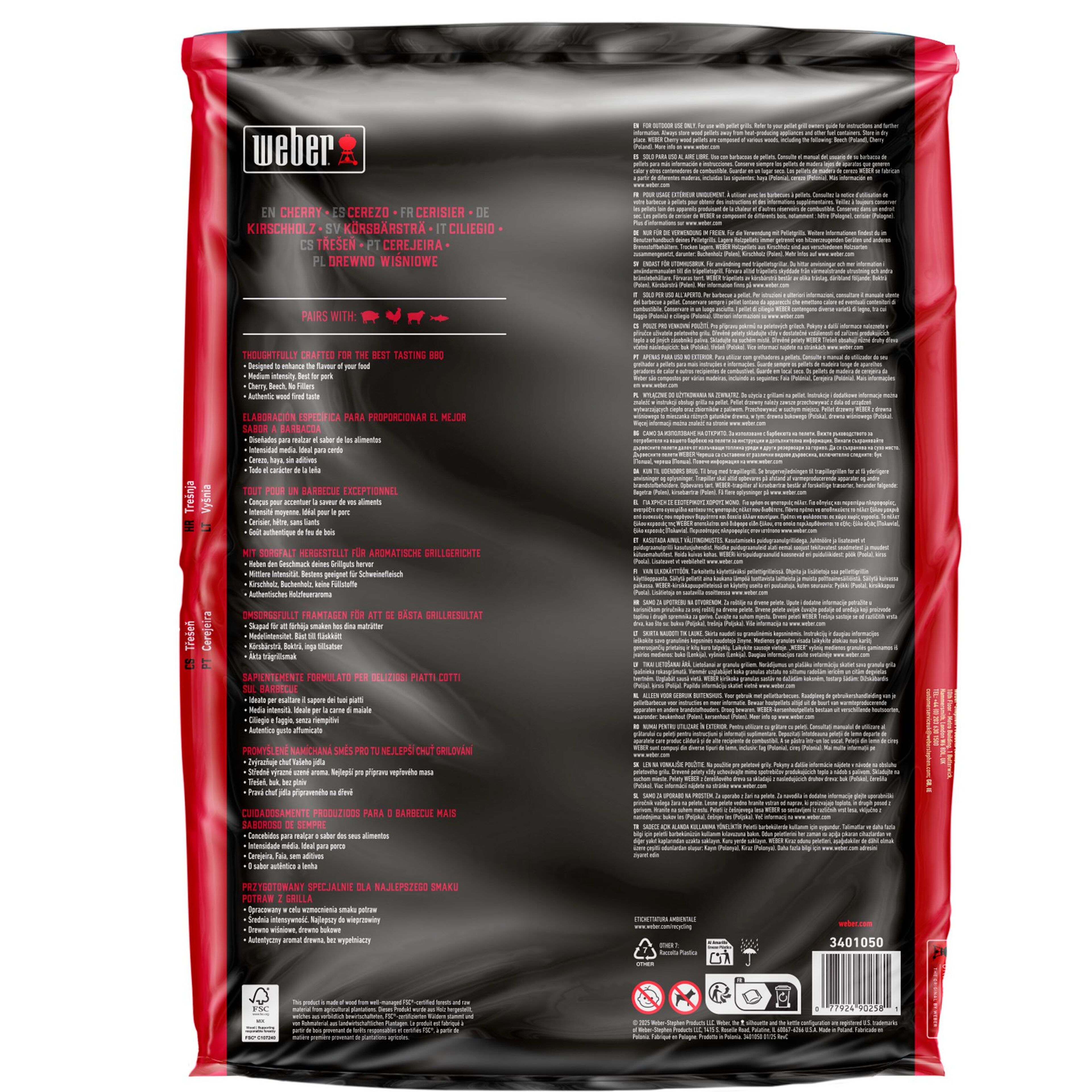 Træpiller – Kirsebærtræ 8 kg