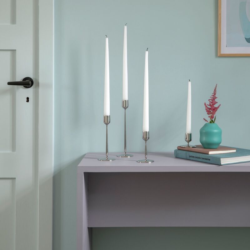 Dorotea lysestake 7x18 cm, blank stål