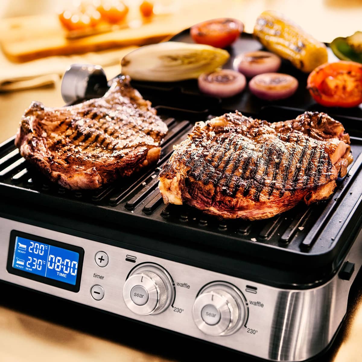 CG9047 MultiGrill 9 Elektriskgrill, sølv