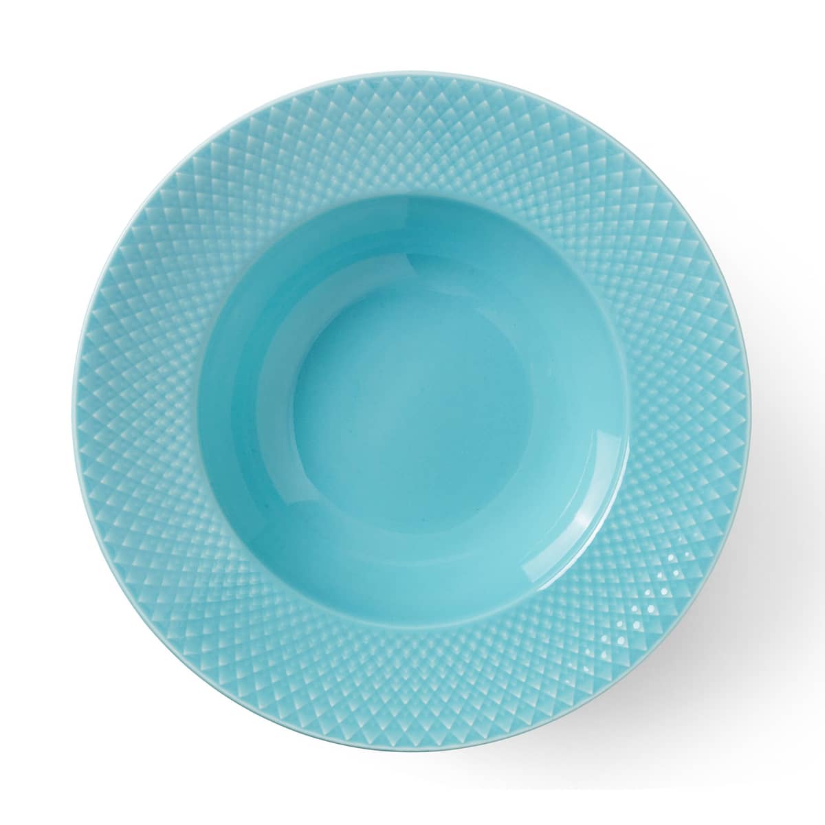 Rhombe Color dyb tallerken, 24,5 cm, turkis