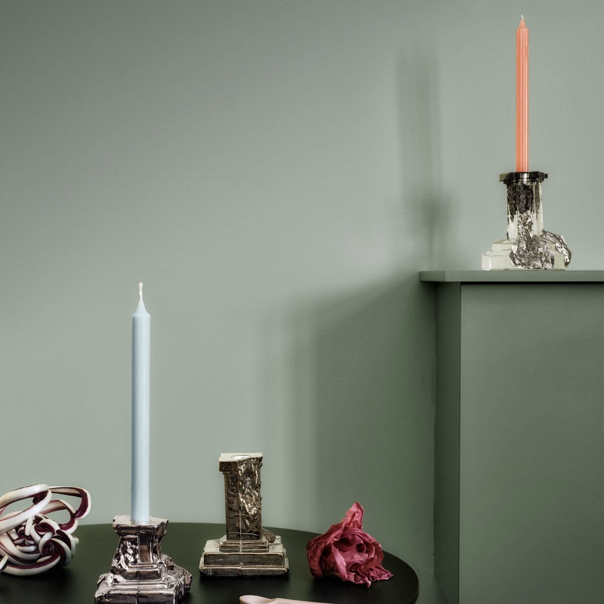 Rocky Baroque kynttilänjalka 175 mm, glossy glaze